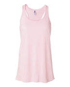 BELLA + CANVAS Women's Flowy Racerback Tank - Soft Pink
