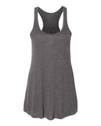 BELLA + CANVAS Women's Flowy Racerback Tank - Dark Grey Heather