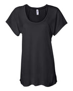 BELLA + CANVAS Women’s Flowy Raglan Tee - Black