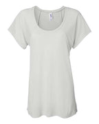 BELLA + CANVAS Women’s Flowy Raglan Tee - White