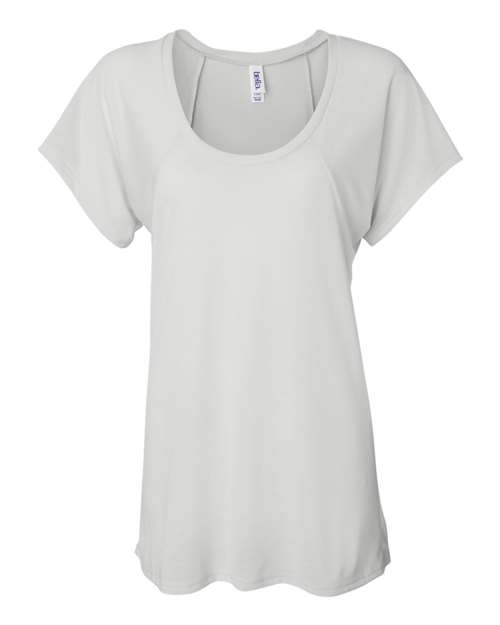BELLA + CANVAS Women’s Flowy Raglan Tee - White