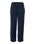 Badger Unisex Performance Fleece Open-Bottom Sweatpants - Navy