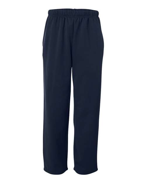 Badger Unisex Performance Fleece Open-Bottom Sweatpants - Navy