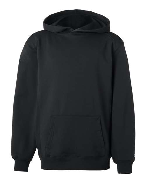 Badger Youth Performance Fleece Hooded Sweatshirt - Black