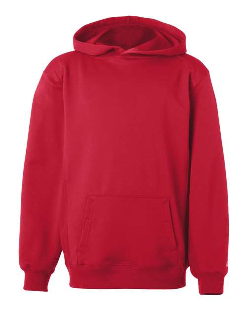 Badger Youth Performance Fleece Hooded Sweatshirt - Red