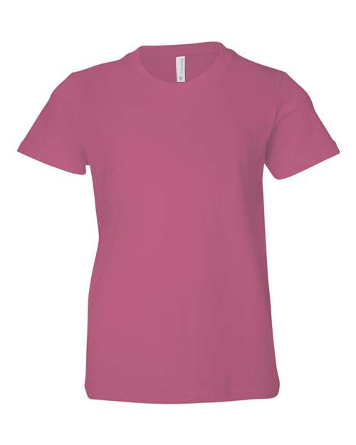 BELLA + CANVAS Youth Jersey Tee (Part 1 of 2) - Berry