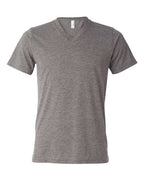 BELLA + CANVAS Unisex Triblend V-Neck Tee - Grey Triblend