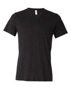 BELLA + CANVAS Unisex Triblend V-Neck Tee - Charcoal Black Triblend