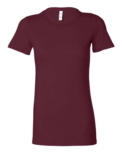 BELLA + CANVAS Women's Slim Fit Tee - Maroon