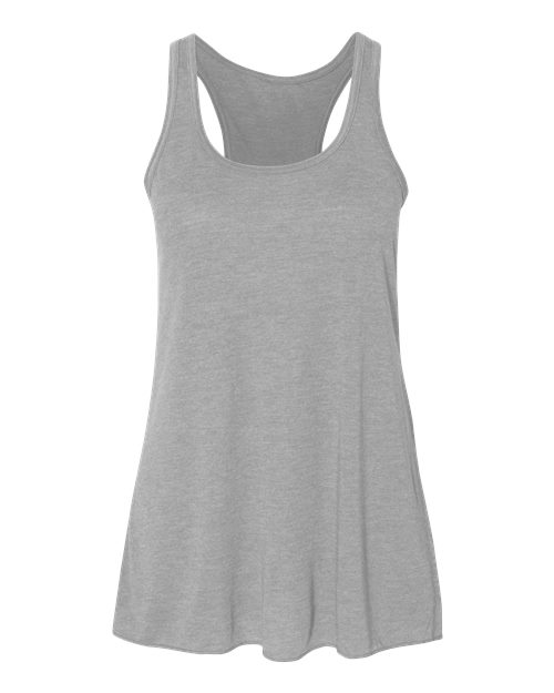BELLA + CANVAS Women's Flowy Racerback Tank - Athletic Heather