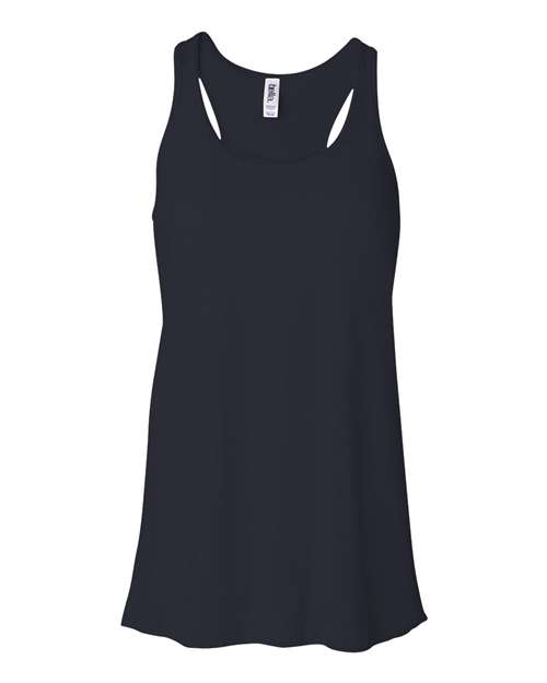 BELLA + CANVAS Women's Flowy Racerback Tank - Midnight