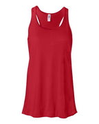 BELLA + CANVAS Women's Flowy Racerback Tank - Red