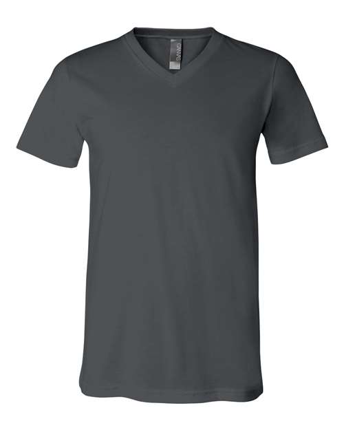 BELLA + CANVAS Unisex Jersey V-Neck Tee (Part 1 of 2) - Asphalt