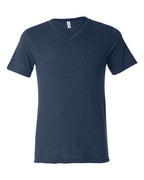 BELLA + CANVAS Unisex Triblend V-Neck Tee - Navy Triblend