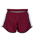 Augusta Sportswear Women's Pulse Team Running Shorts - Maroon/ White/ Black