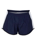 Augusta Sportswear Women's Pulse Team Running Shorts - Navy/ White/ Black