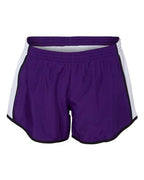 Augusta Sportswear Women's Pulse Team Running Shorts - Purple/ White/ Black