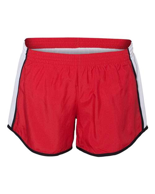 Augusta Sportswear Women's Pulse Team Running Shorts - Red/ White/ Black