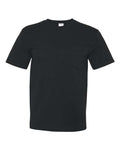 Bayside Unisex USA-Made Midweight Pocket T-Shirt - Black