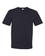 Bayside Unisex USA-Made Midweight Pocket T-Shirt - Navy