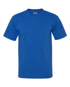 Bayside Unisex Union-Made Pocket T-Shirt - Royal Blue