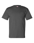 Bayside Unisex USA-Made Pocket T-Shirt (Part 1 of 2) - Charcoal