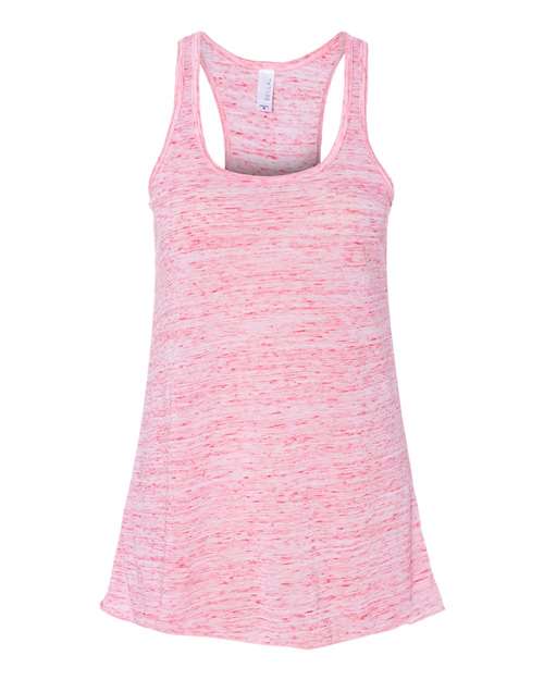 BELLA + CANVAS Women's Flowy Racerback Tank - Red Marble