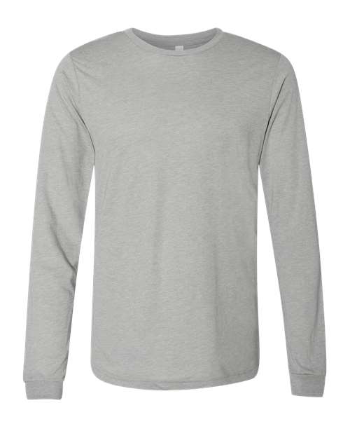 BELLA + CANVAS Unisex Triblend Long Sleeve Tee (Part 1 of 2) - Athletic Grey Triblend
