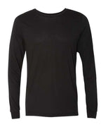 BELLA + CANVAS Unisex Triblend Long Sleeve Tee (Part 1 of 2) - Solid Black Triblend