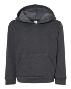BELLA + CANVAS Toddler Sponge Fleece Pullover Hoodie Sweatshirt - Dark Grey Heather