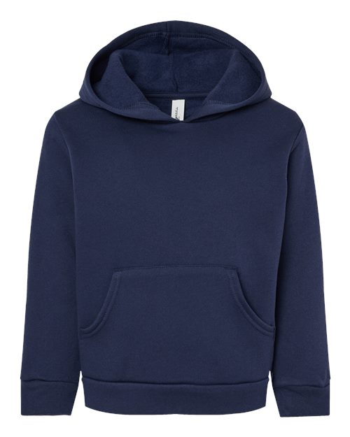 BELLA + CANVAS Toddler Sponge Fleece Pullover Hoodie Sweatshirt - Navy