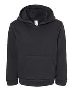 BELLA + CANVAS Toddler Sponge Fleece Pullover Hoodie Sweatshirt - Black