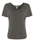 BELLA + CANVAS Women’s Slouchy Tee - Dark Grey Heather