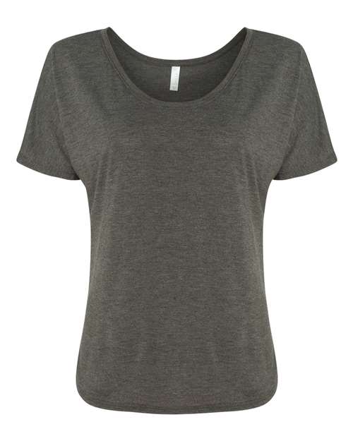 BELLA + CANVAS Women’s Slouchy Tee - Dark Grey Heather