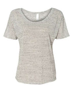 BELLA + CANVAS Women’s Slouchy Tee - White Marble