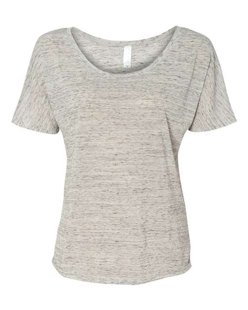 BELLA + CANVAS Women’s Slouchy Tee - White Marble