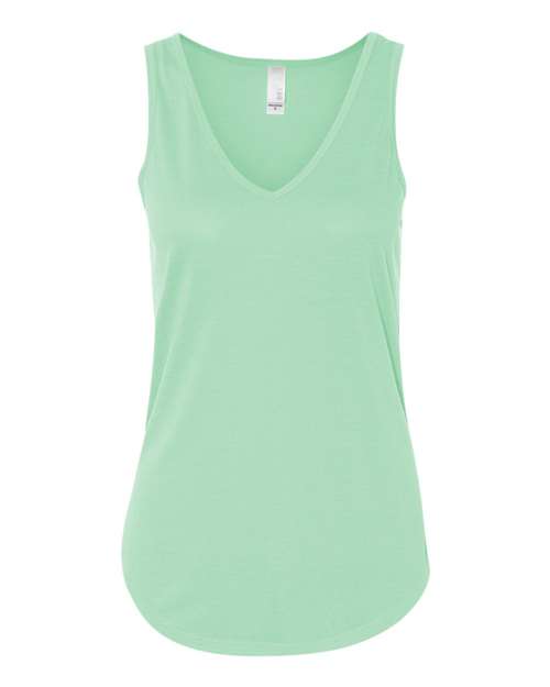 BELLA + CANVAS Women's Flowy V-Neck Tank - Mint