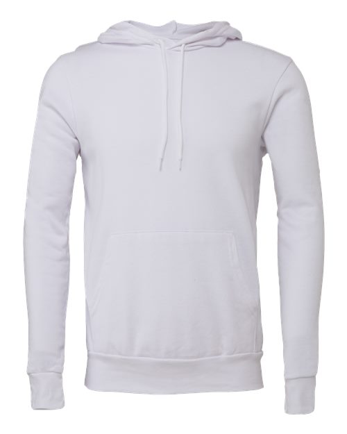 BELLA + CANVAS Unisex Sponge Fleece Hoodie Sweatshirt (Part 4 of 4) - White