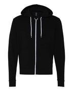 BELLA + CANVAS Unisex Sponge Fleece Full-Zip Hoodie Sweatshirt (Part 1 of 3) - Black