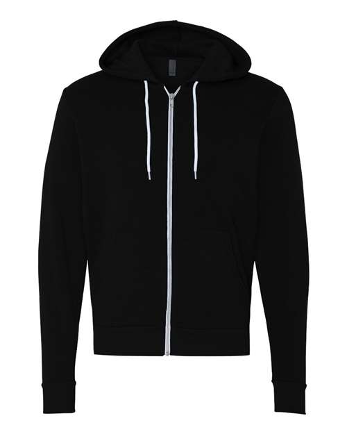 BELLA + CANVAS Unisex Sponge Fleece Full-Zip Hoodie Sweatshirt (Part 1 of 3) - Black