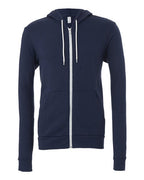 BELLA + CANVAS Unisex Sponge Fleece Full-Zip Hoodie Sweatshirt (Part 2 of 3) - Navy