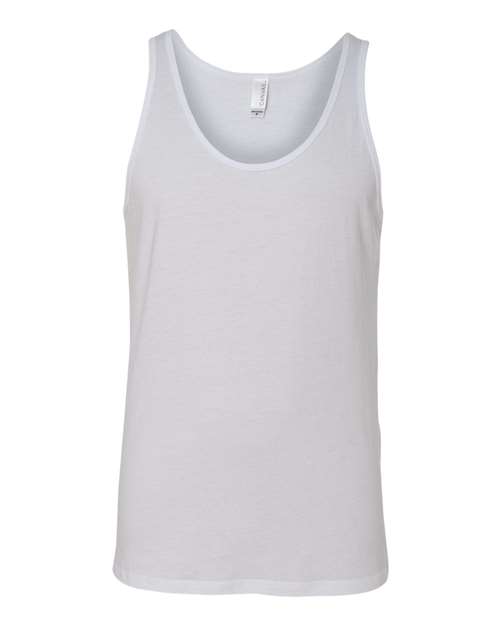 BELLA + CANVAS Jersey Tank - White