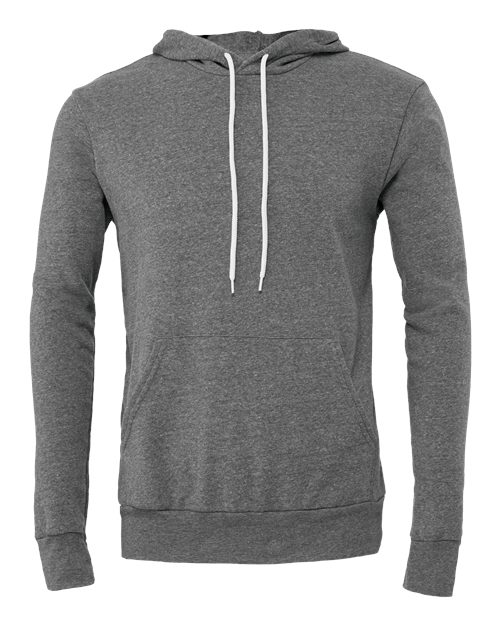 BELLA + CANVAS Unisex Sponge Fleece Hoodie Sweatshirt (Part 1 of 4) - Deep Heather