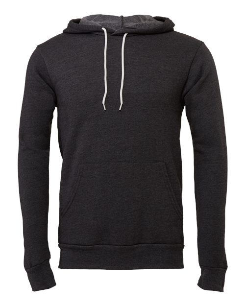 BELLA + CANVAS Unisex Sponge Fleece Hoodie Sweatshirt (Part 1 of 4) - Dark Grey Heather