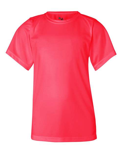 Badger Youth B-Core T-Shirt (Part 1 of 2) - Hot Coral