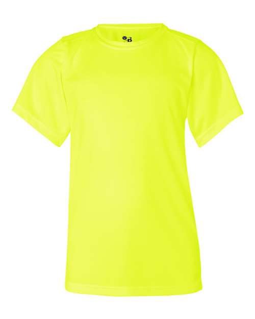 Badger Youth B-Core T-Shirt (Part 1 of 2) - Safety Yellow