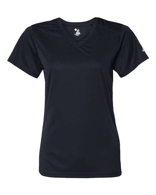 Badger Women’s B-Core V-Neck T-Shirt (Part 1 of 2) - Navy