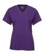 Badger Women’s B-Core V-Neck T-Shirt (Part 1 of 2) - Purple