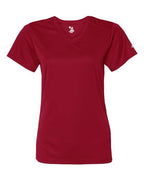 Badger Women’s B-Core V-Neck T-Shirt (Part 1 of 2) - Red