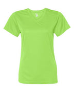Badger Women’s B-Core V-Neck T-Shirt (Part 1 of 2) - Lime